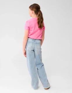 Denim Wide Leg Jeans Blauw
