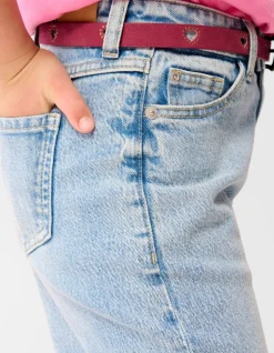 Denim Wide Leg Jeans Blauw
