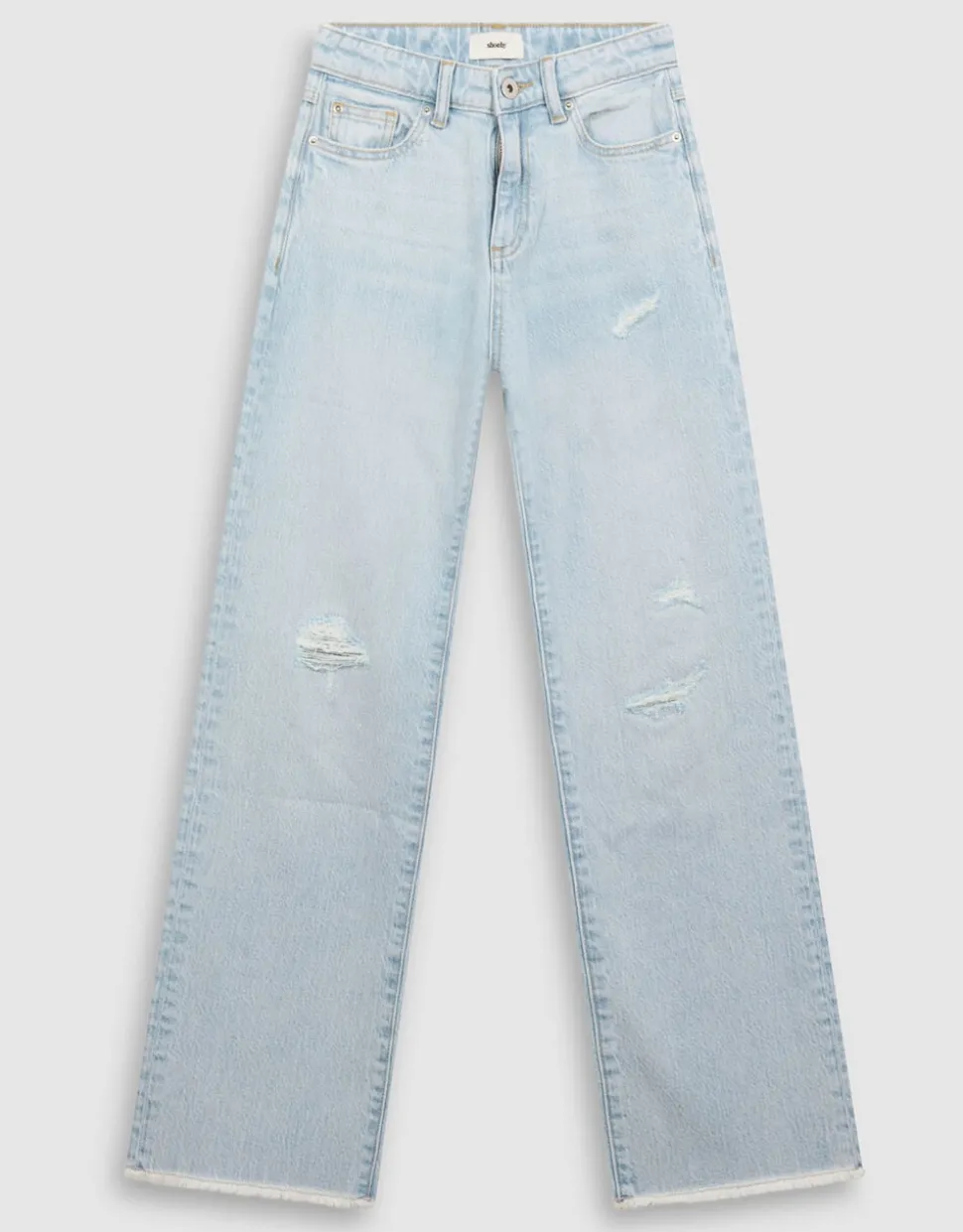 Destroy Straight Fit Jeans Bleached