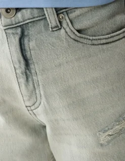 Destroy Straight Fit Jeans Lichtgrijs