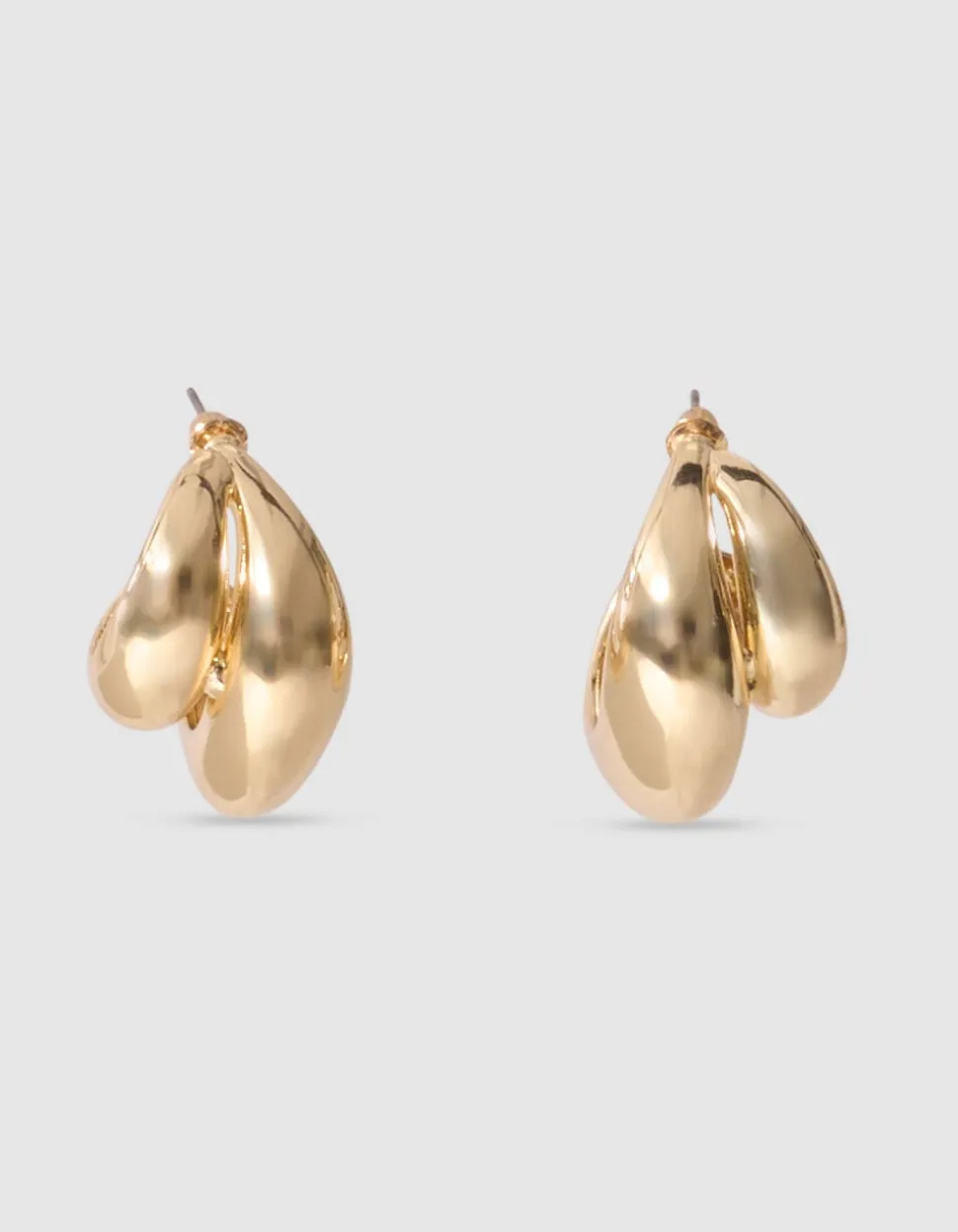 Double Drop Oorbellen Goud