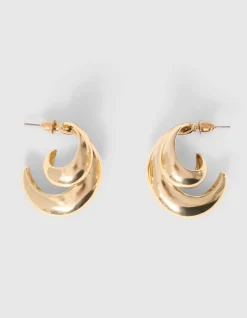 Double Drop Oorbellen Goud