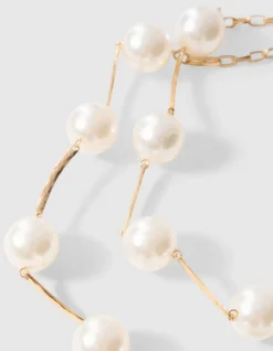 Double Pearl Ketting Goud
