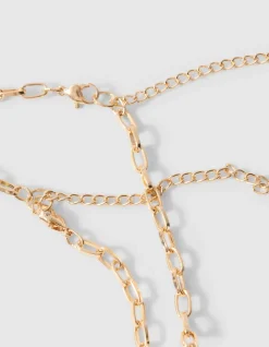 Double Pearl Ketting Goud