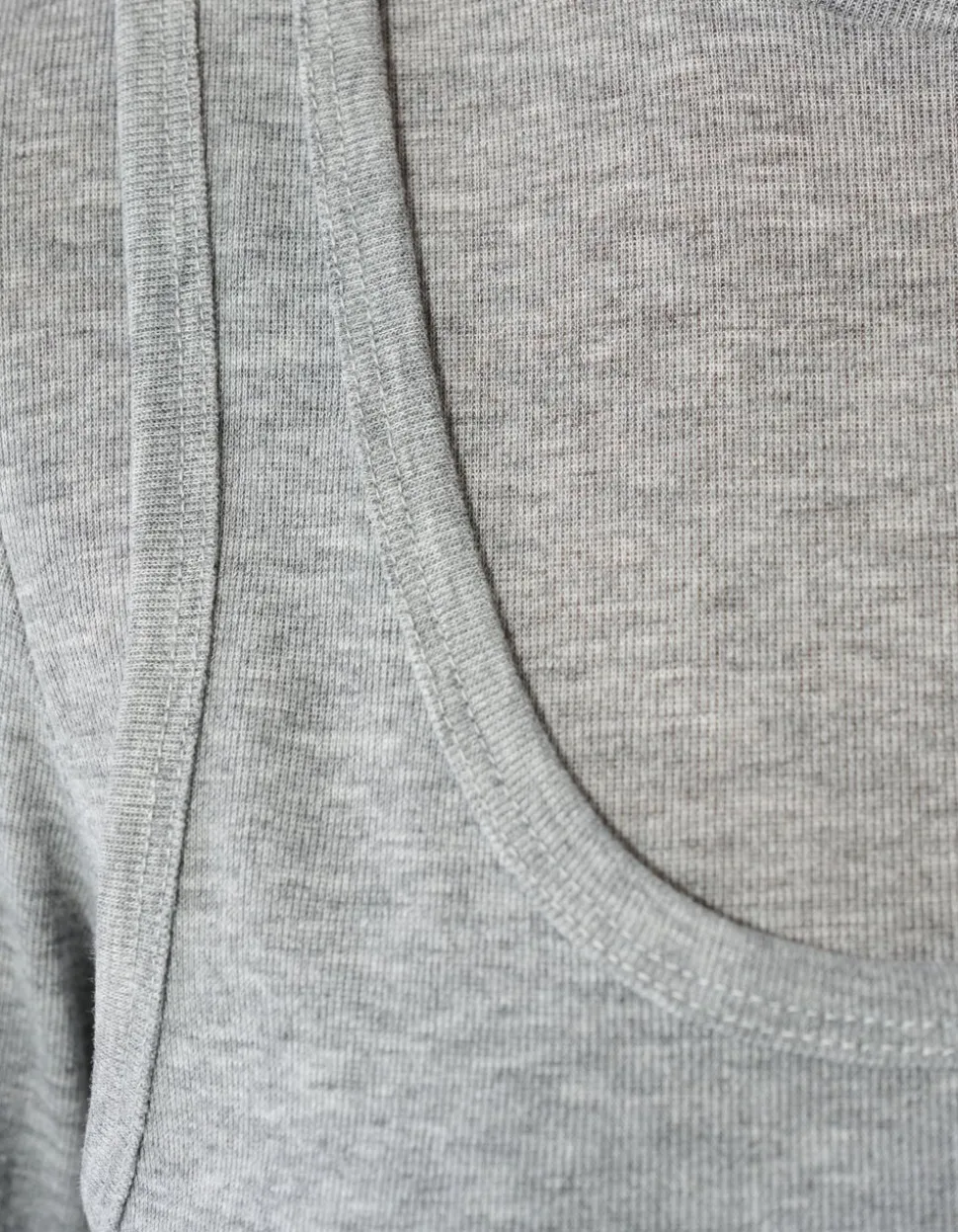 Double Singlet Top Grijs