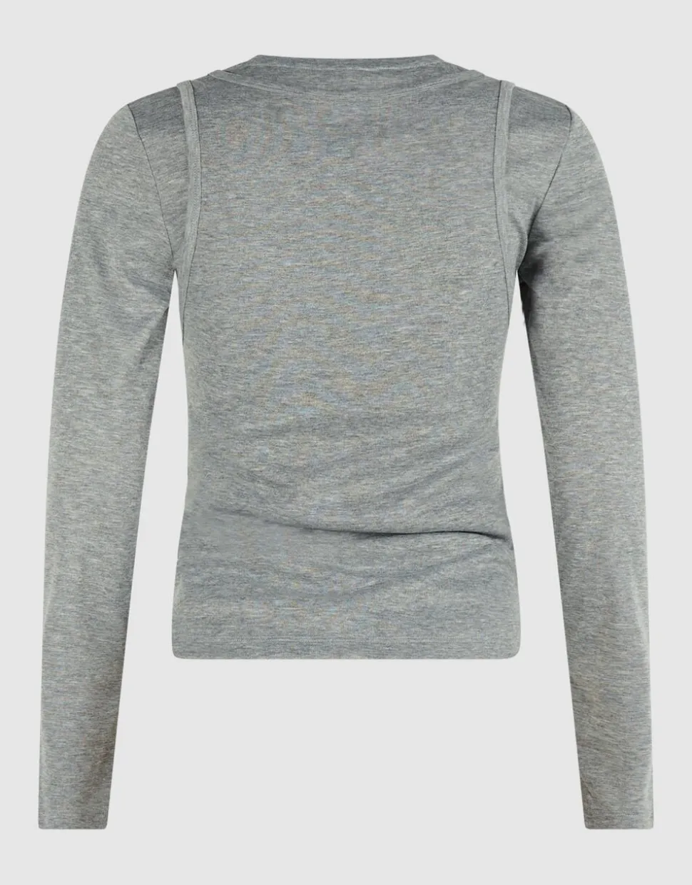 Double Singlet Top Grijs