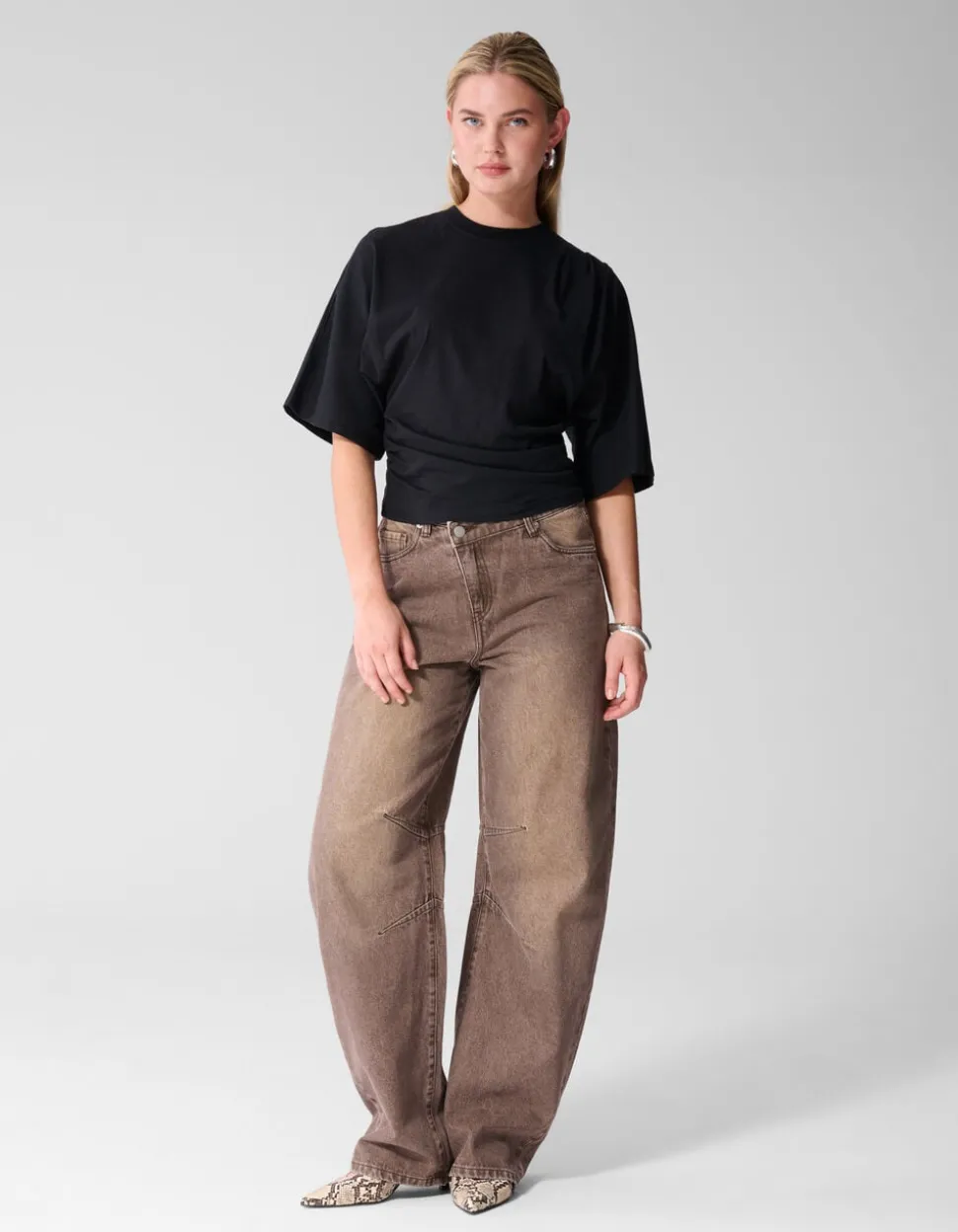 Drape Top Zwart
