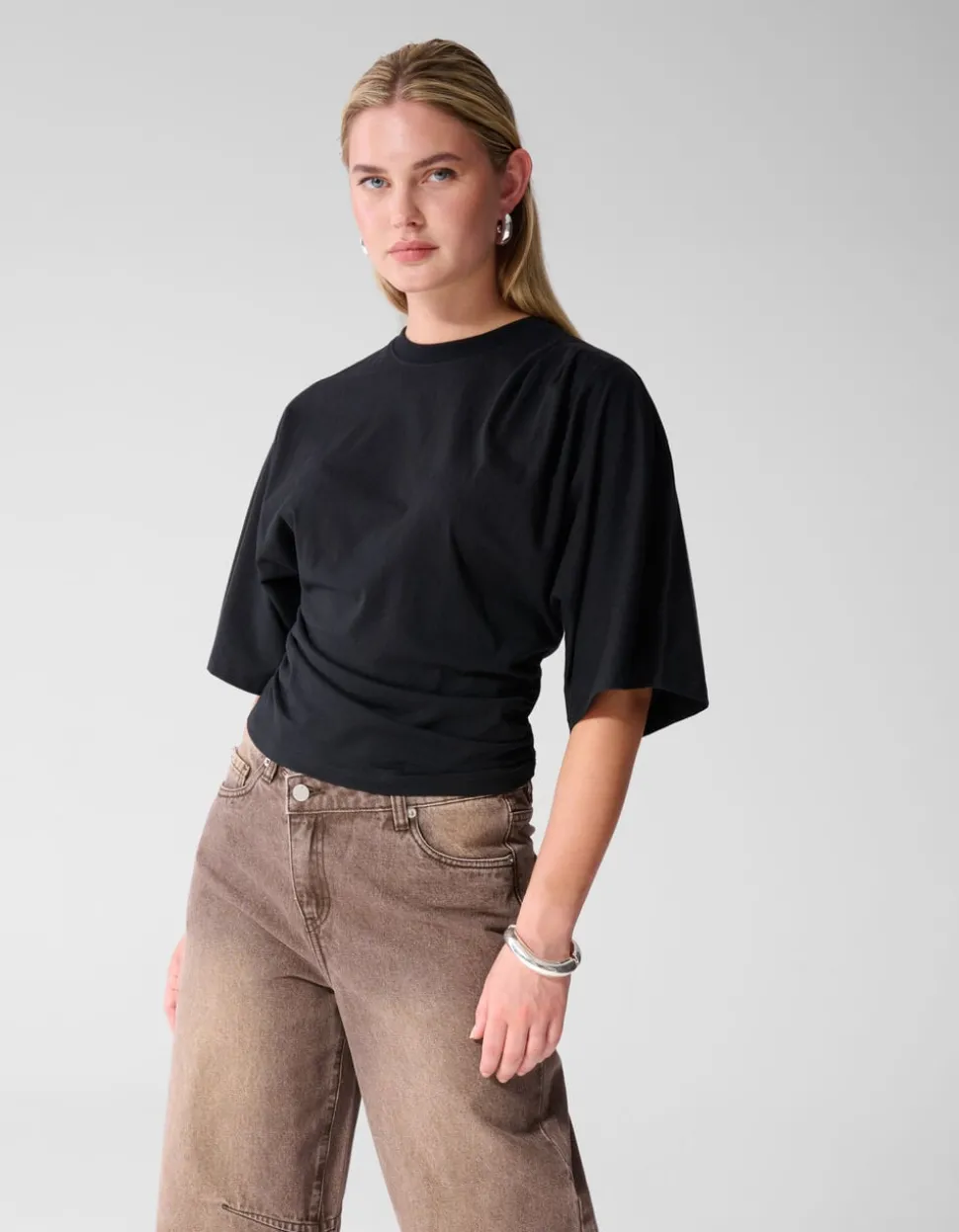 Drape Top Zwart