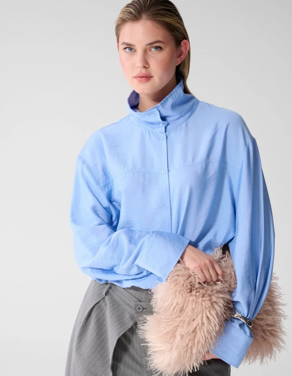Drawstring Blouse Blauw