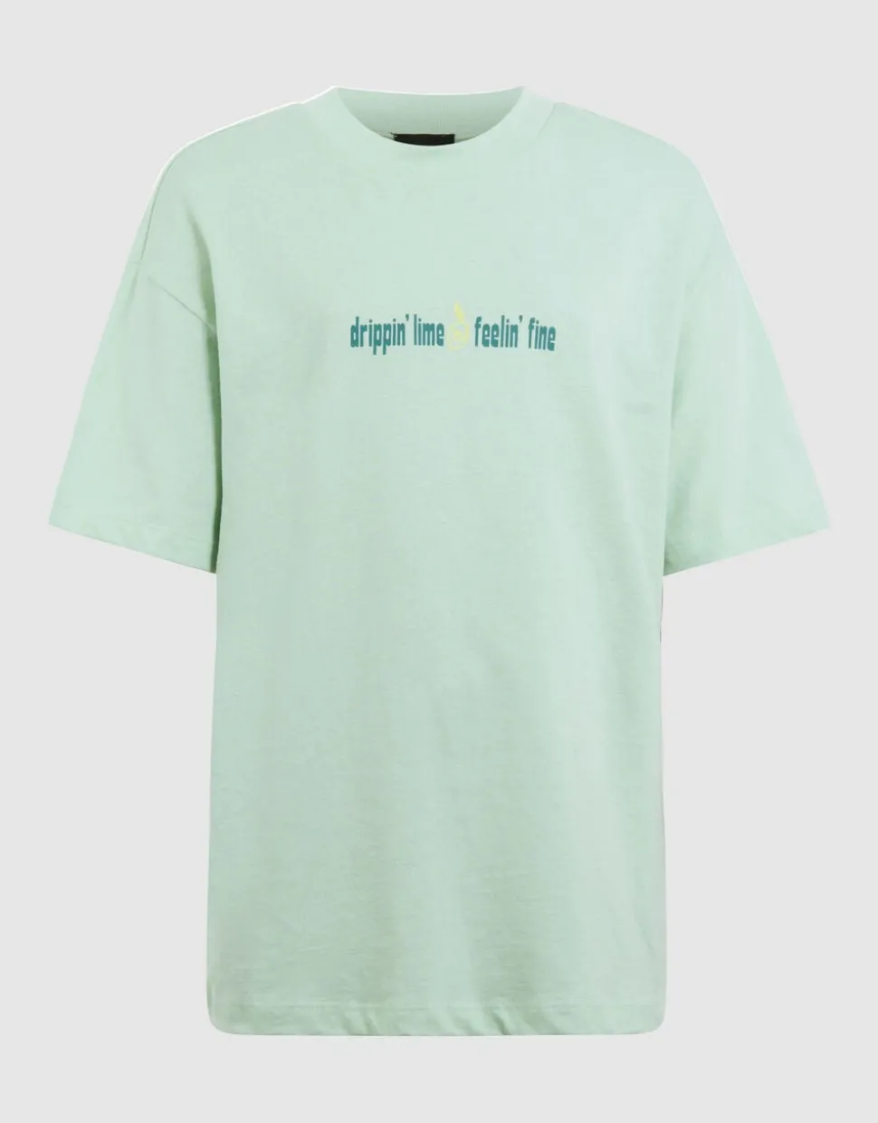 Dripping Artwork T-shirt Lichtgroen
