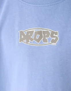 Drops Artwork T-shirt Blauw