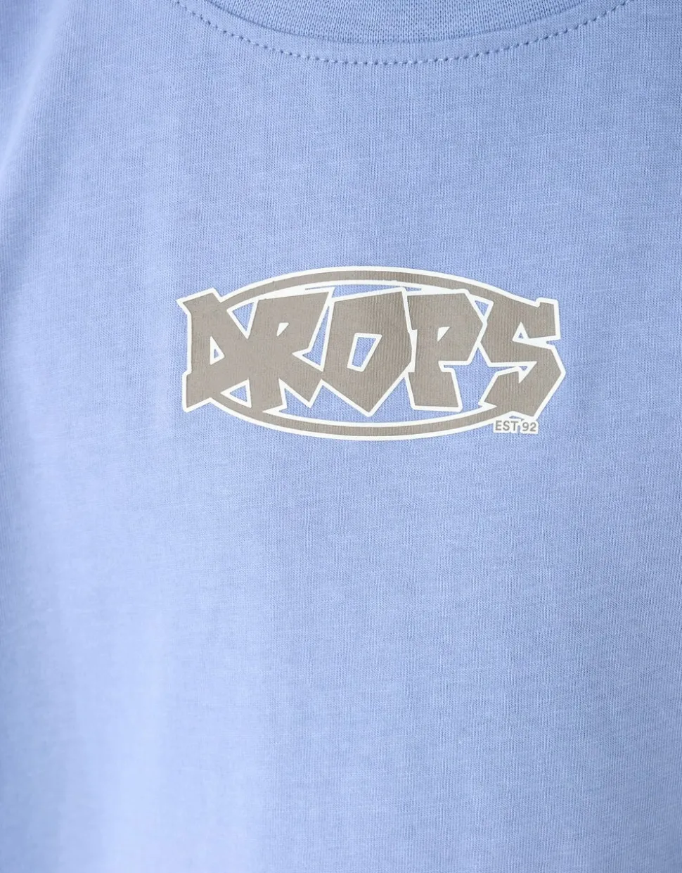 Drops Artwork T-shirt Blauw