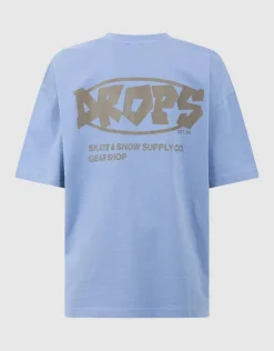 Drops Artwork T-shirt Blauw