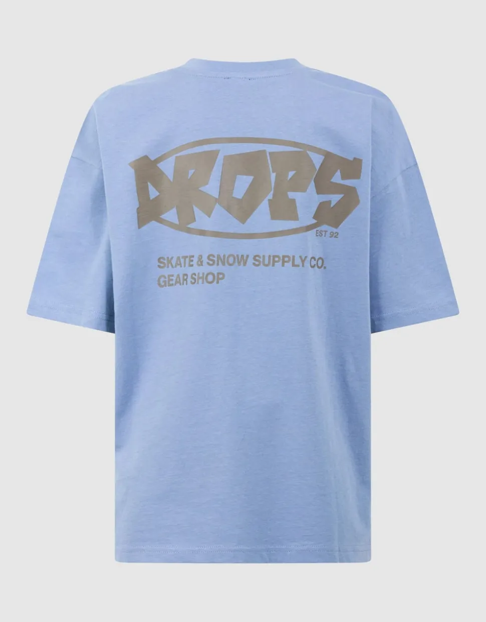 Drops Artwork T-shirt Blauw