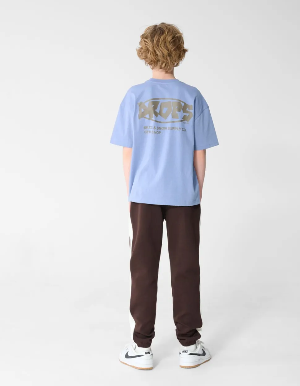 Drops Artwork T-shirt Blauw