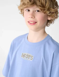 Drops Artwork T-shirt Blauw