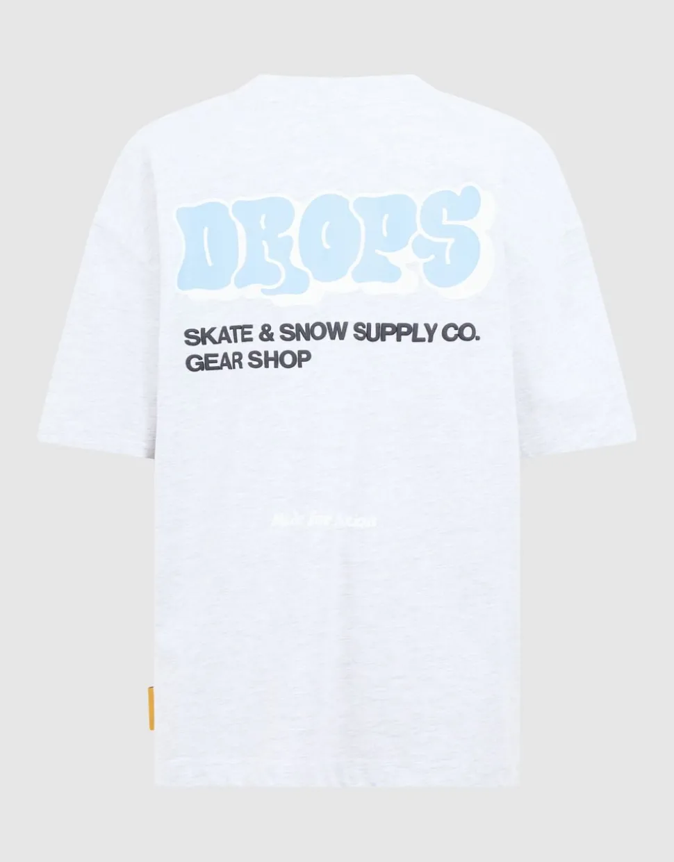 Drops Artwork T-shirt Lichtgrijs