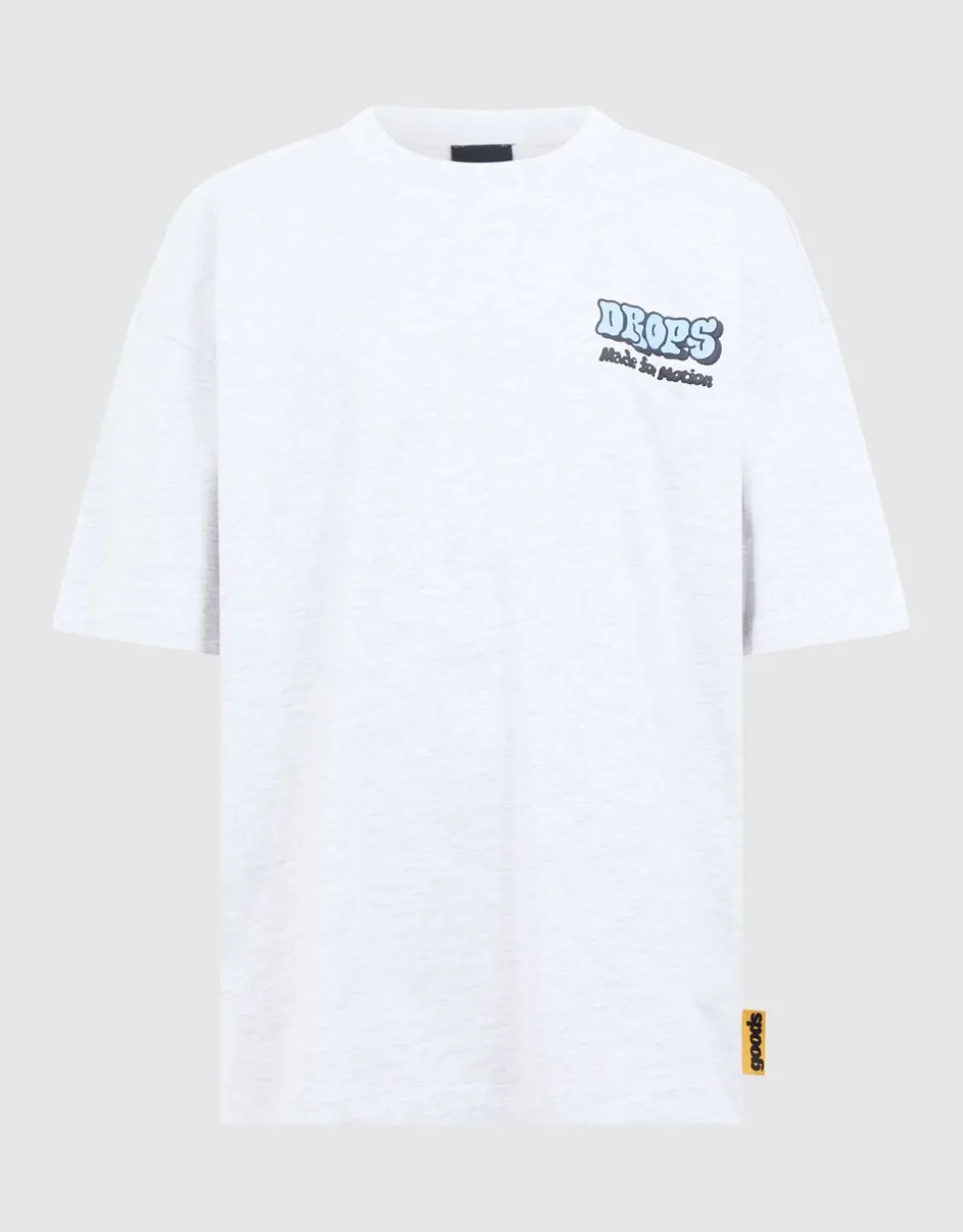 Drops Artwork T-shirt Lichtgrijs