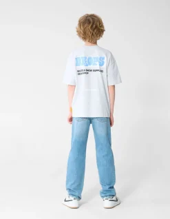 Drops Artwork T-shirt Lichtgrijs