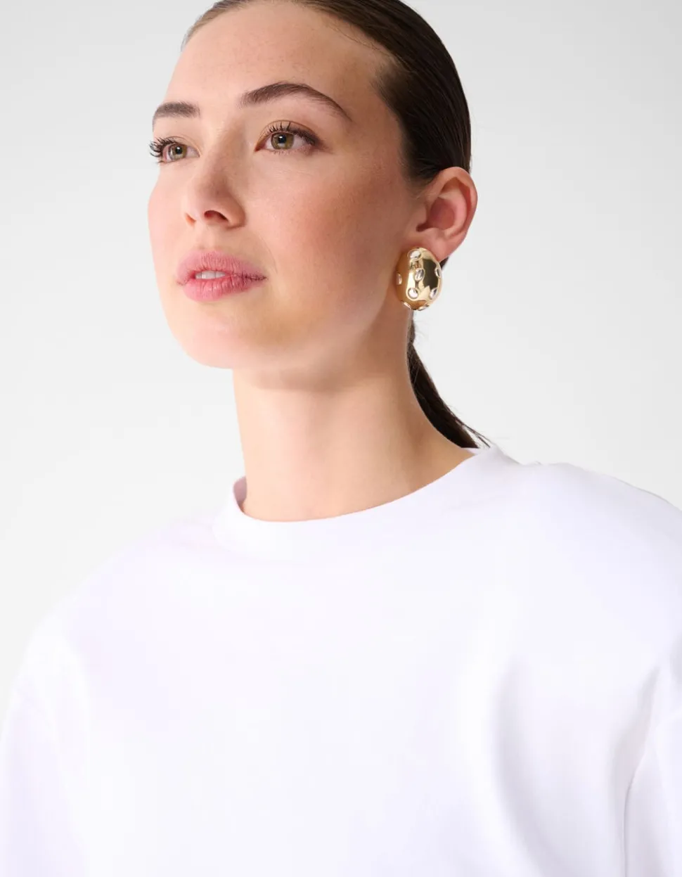 Egg Oorbellen Goud/Zilver