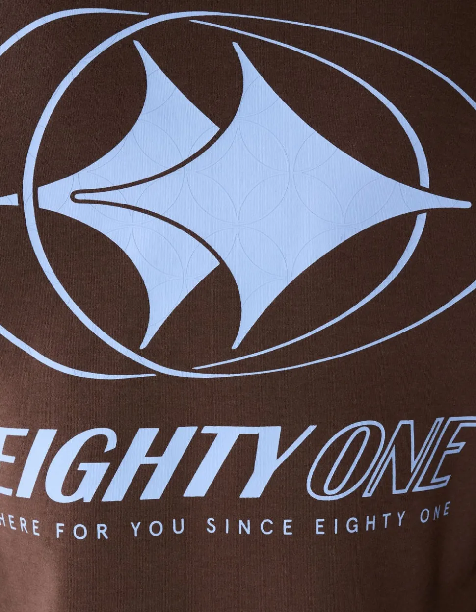 Eighty One Artwork T-shirt Donkerbruin