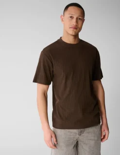 Eighty One Tekst T-shirt Donkerbruin