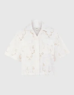 Embroidery Blouse Gebroken Wit By Mieke