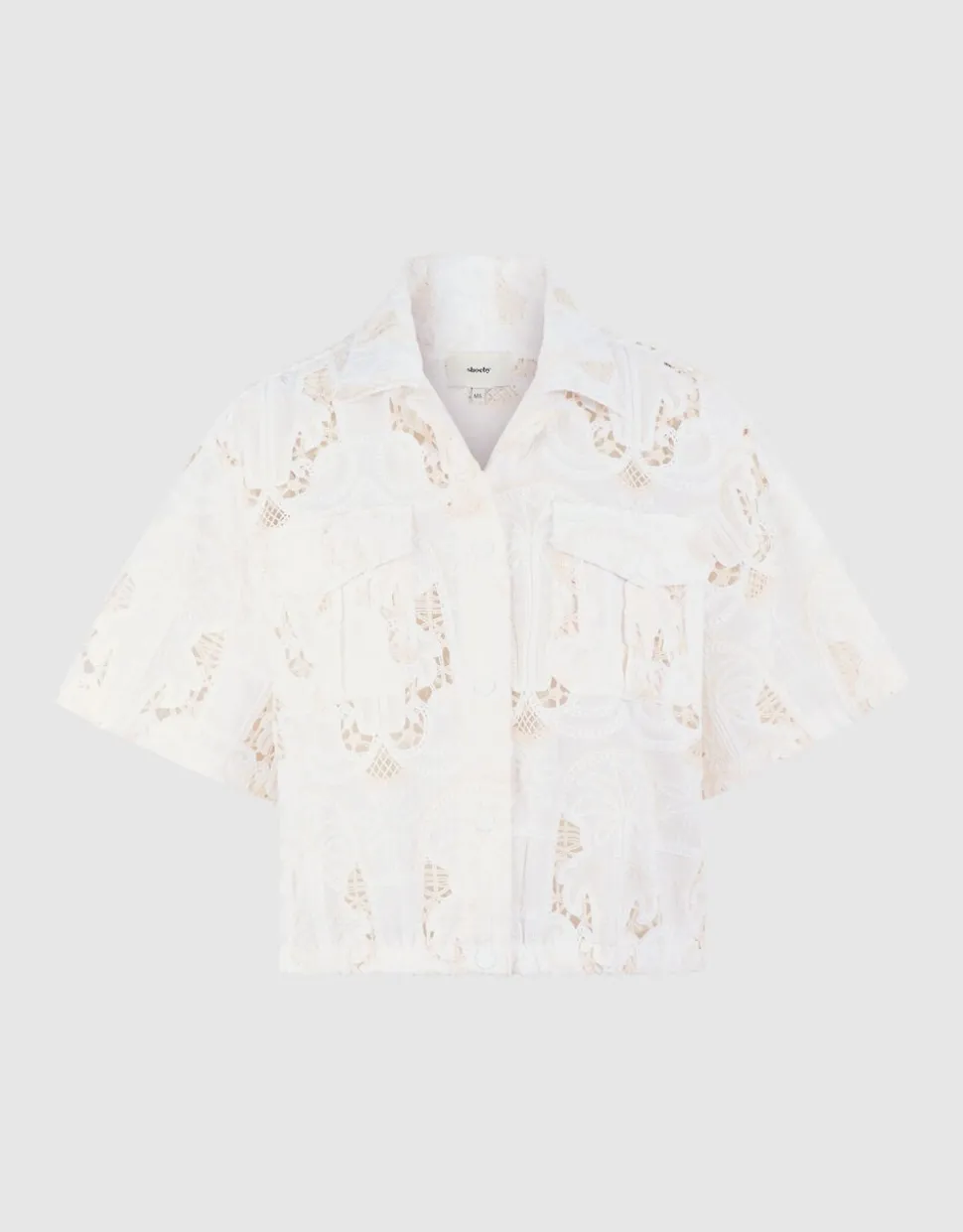Embroidery Blouse Gebroken Wit By Mieke