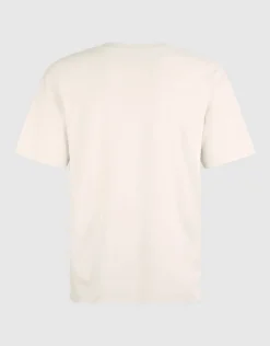 Embroidery Logo T-shirt Beige