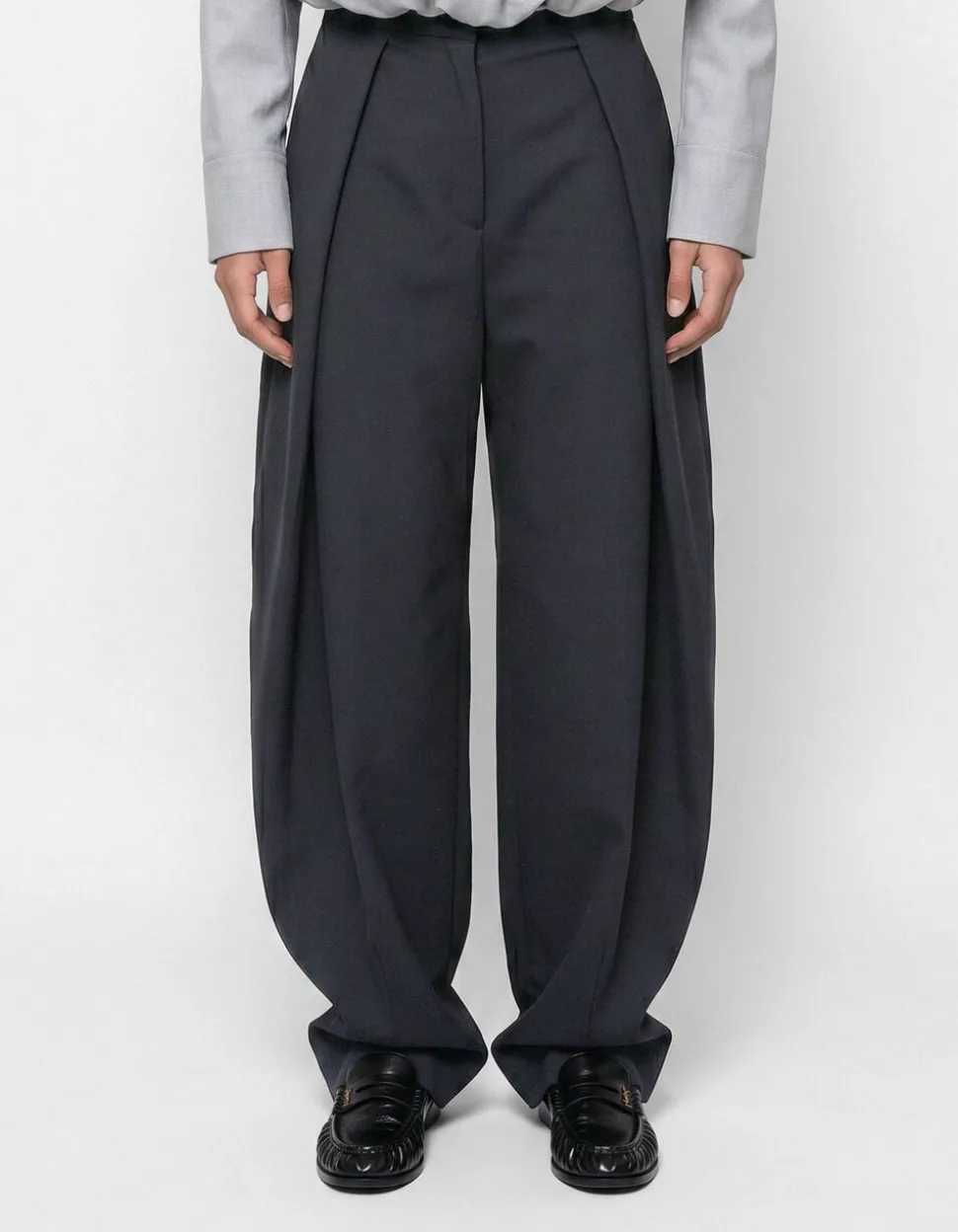 Extreme Pleat Barrel Fit Pantalon Zwart