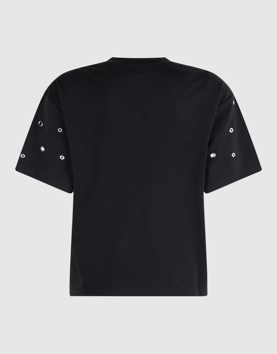 Eyelet T-shirt Zwart