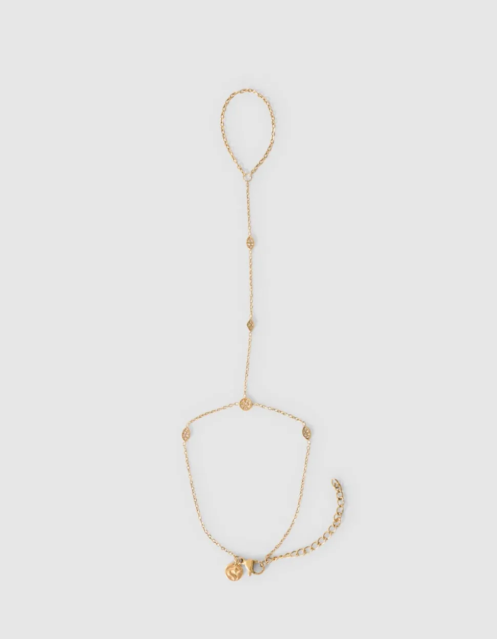 Eye Shape Hand Chain Goud