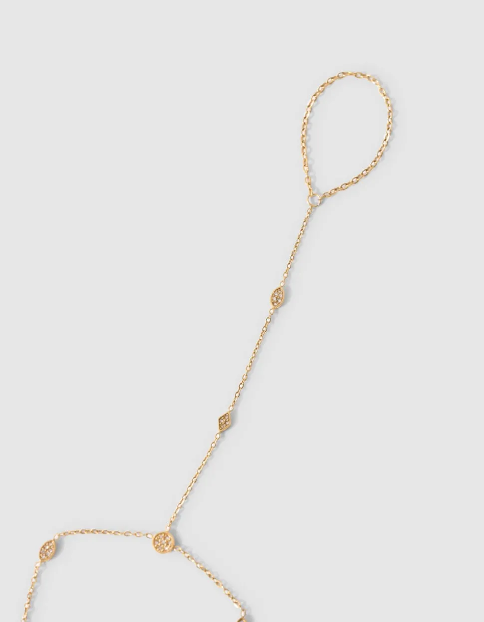 Eye Shape Hand Chain Goud