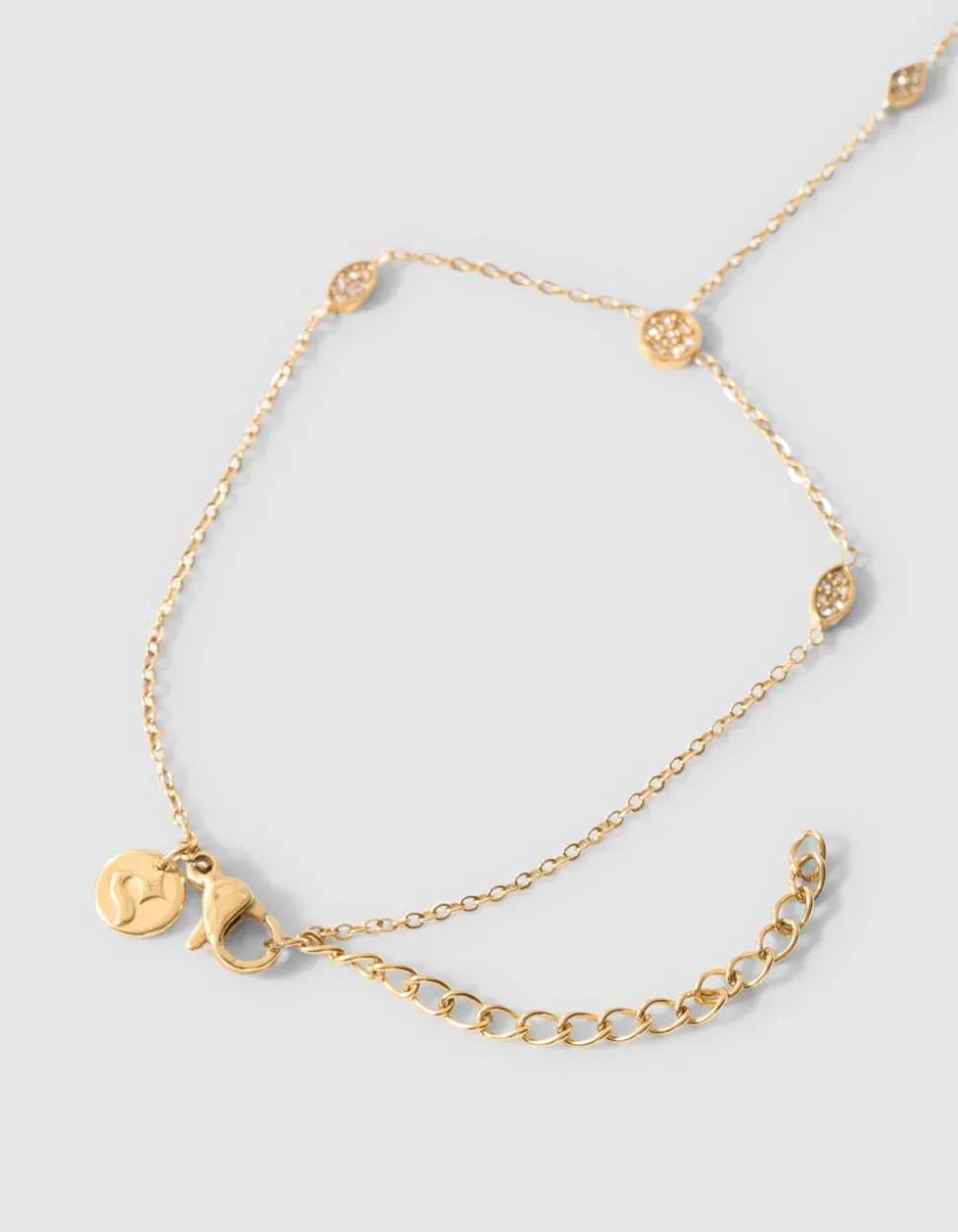 Eye Shape Hand Chain Goud