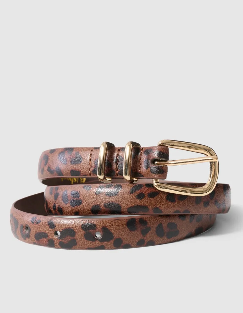 Faded Leopart Print Riem Bruin
