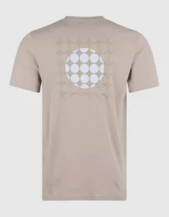 Fading Circle Artwork T-shirt Lichtbruin