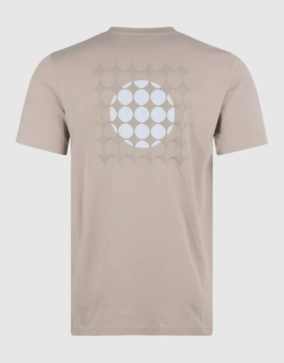 Fading Circle Artwork T-shirt Lichtbruin