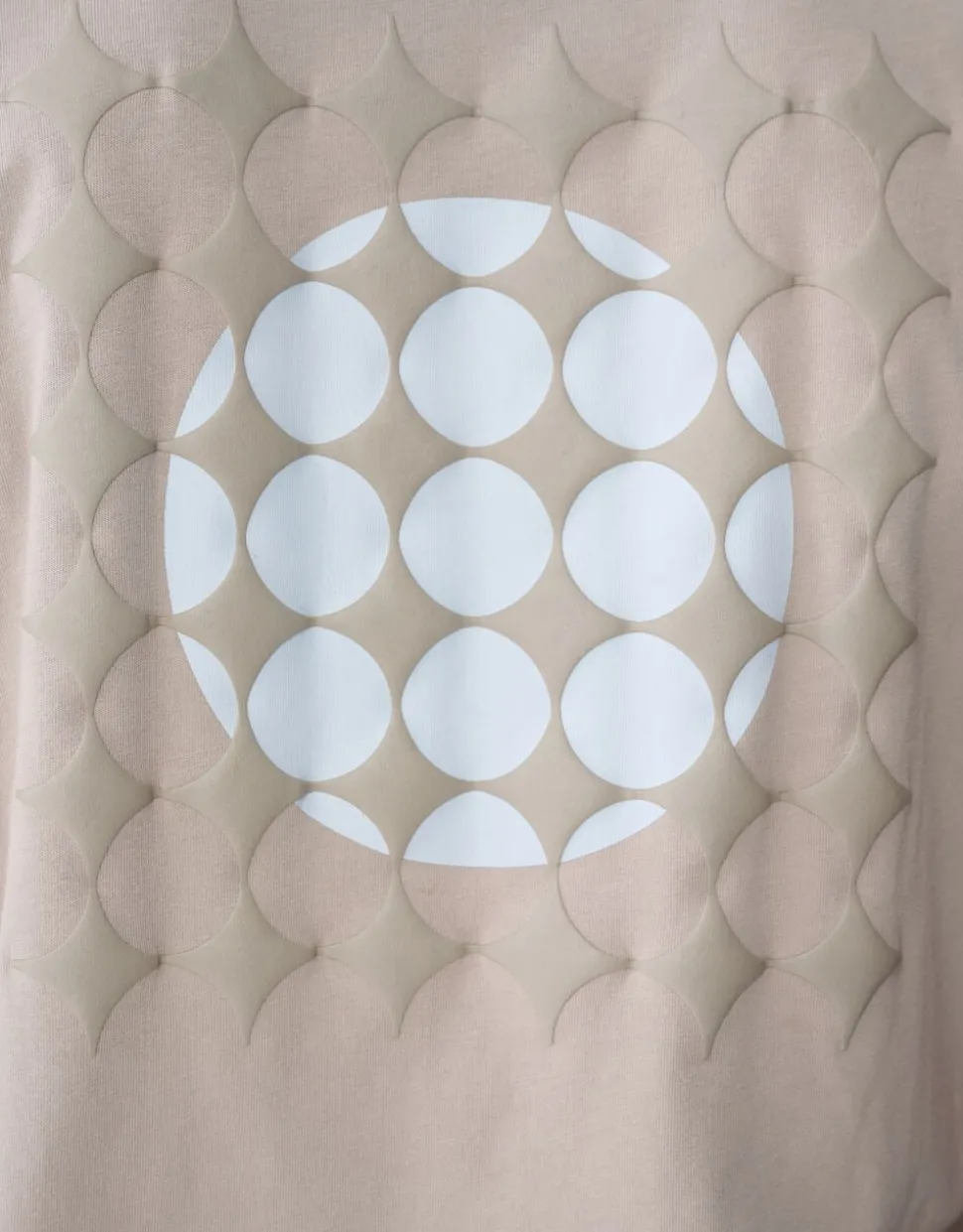 Fading Circle Artwork T-shirt Lichtbruin