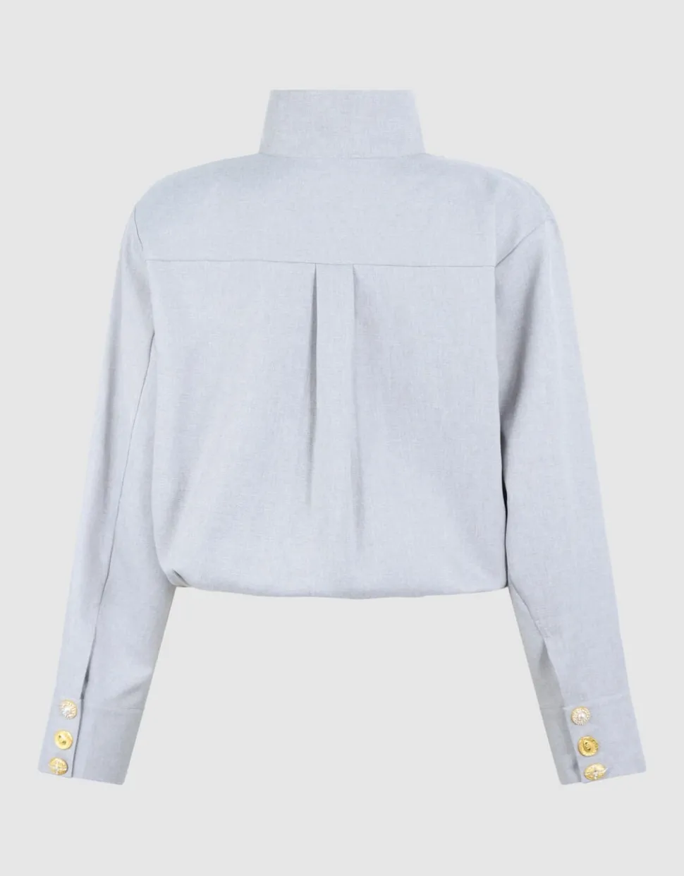 Fancy Button Blouse Lichtgrijs