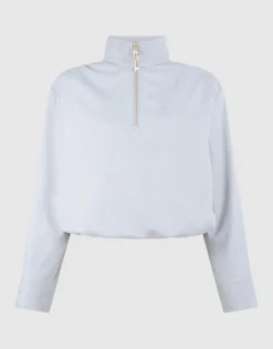 Fancy Button Blouse Lichtgrijs
