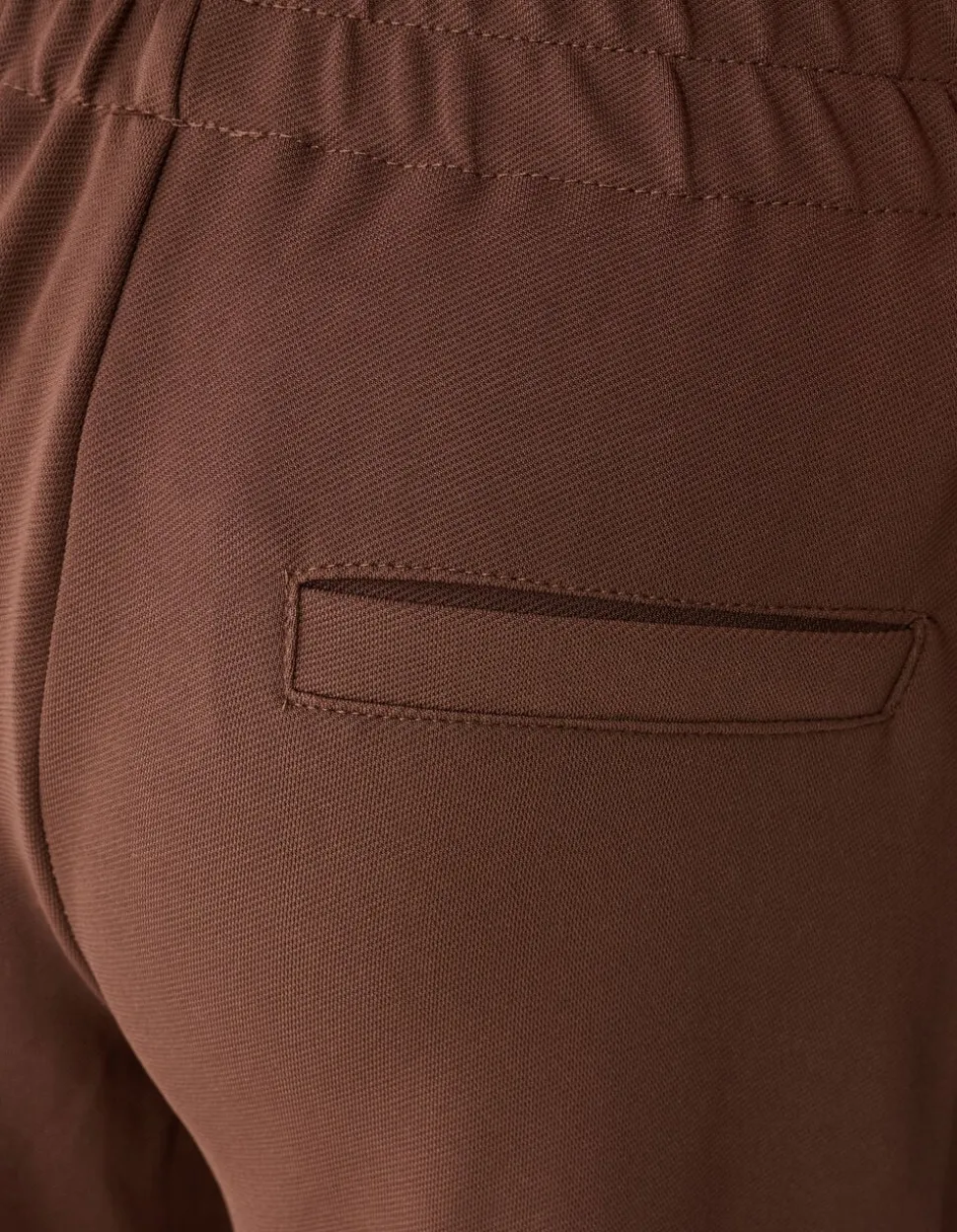 Fancy Tape Wide Leg Broek Bruin