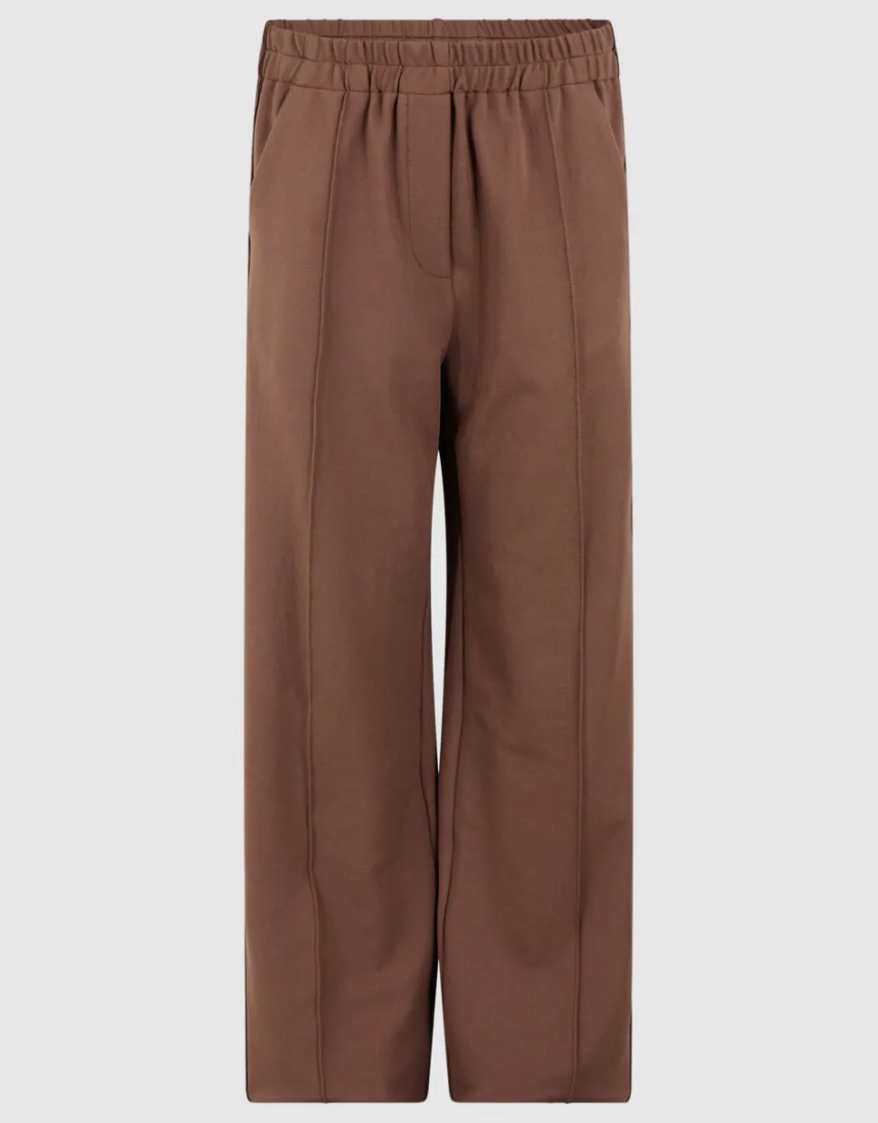Fancy Tape Wide Leg Broek Bruin