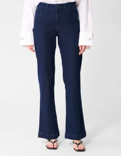 Flared Fit Jeans Donkerblauw