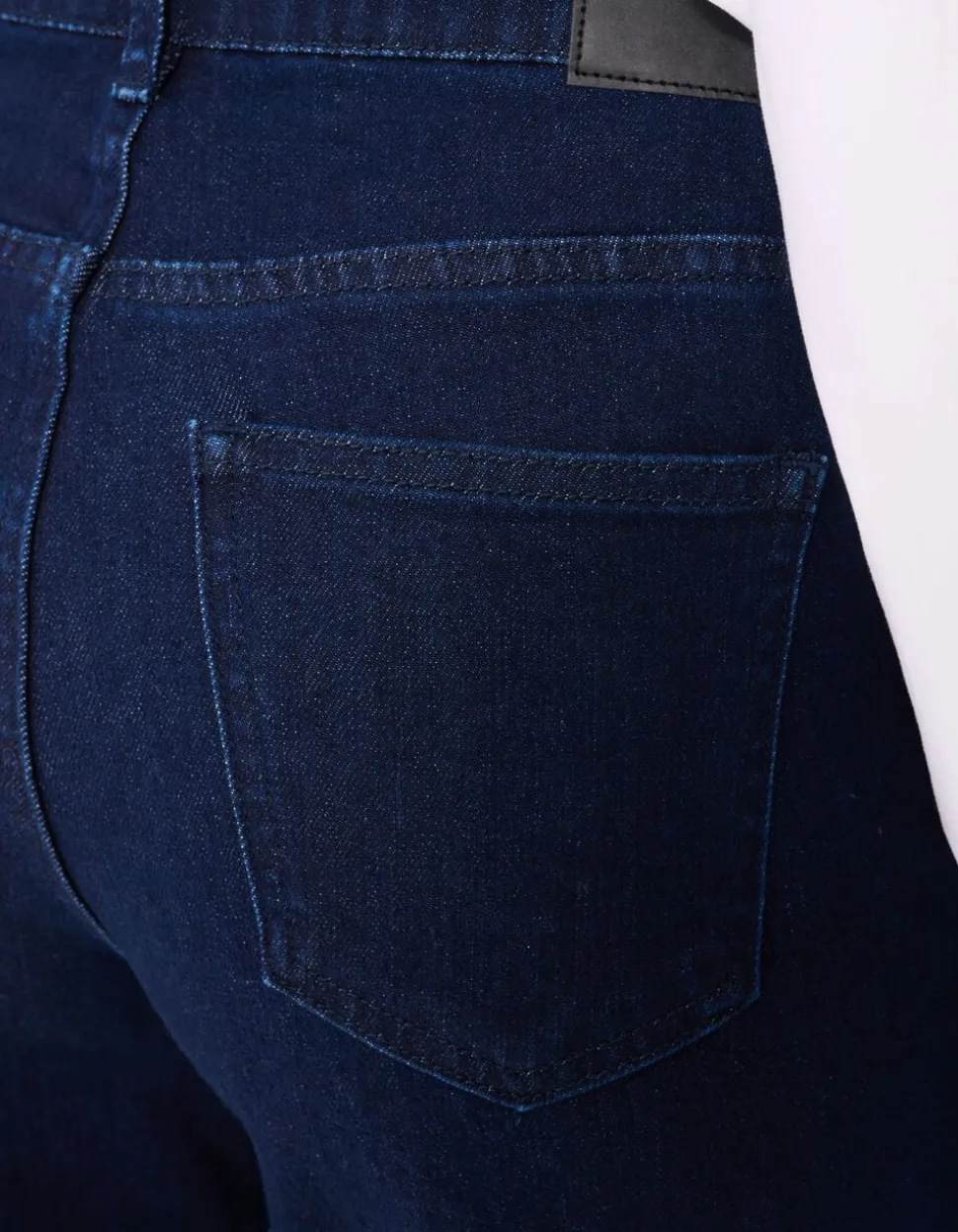Flared Fit Jeans Donkerblauw