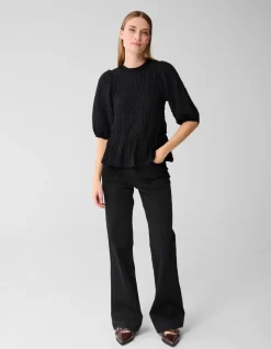 Flared Fit Jeans Zwart