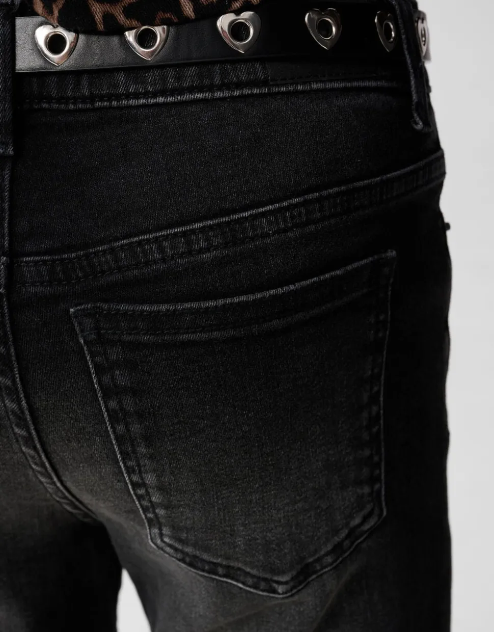 Flared Fit Jeans Zwart