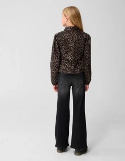 Flared Fit Jeans Zwart