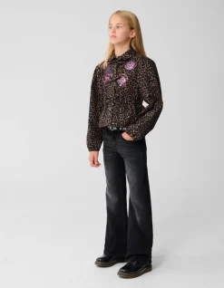 Flared Fit Jeans Zwart