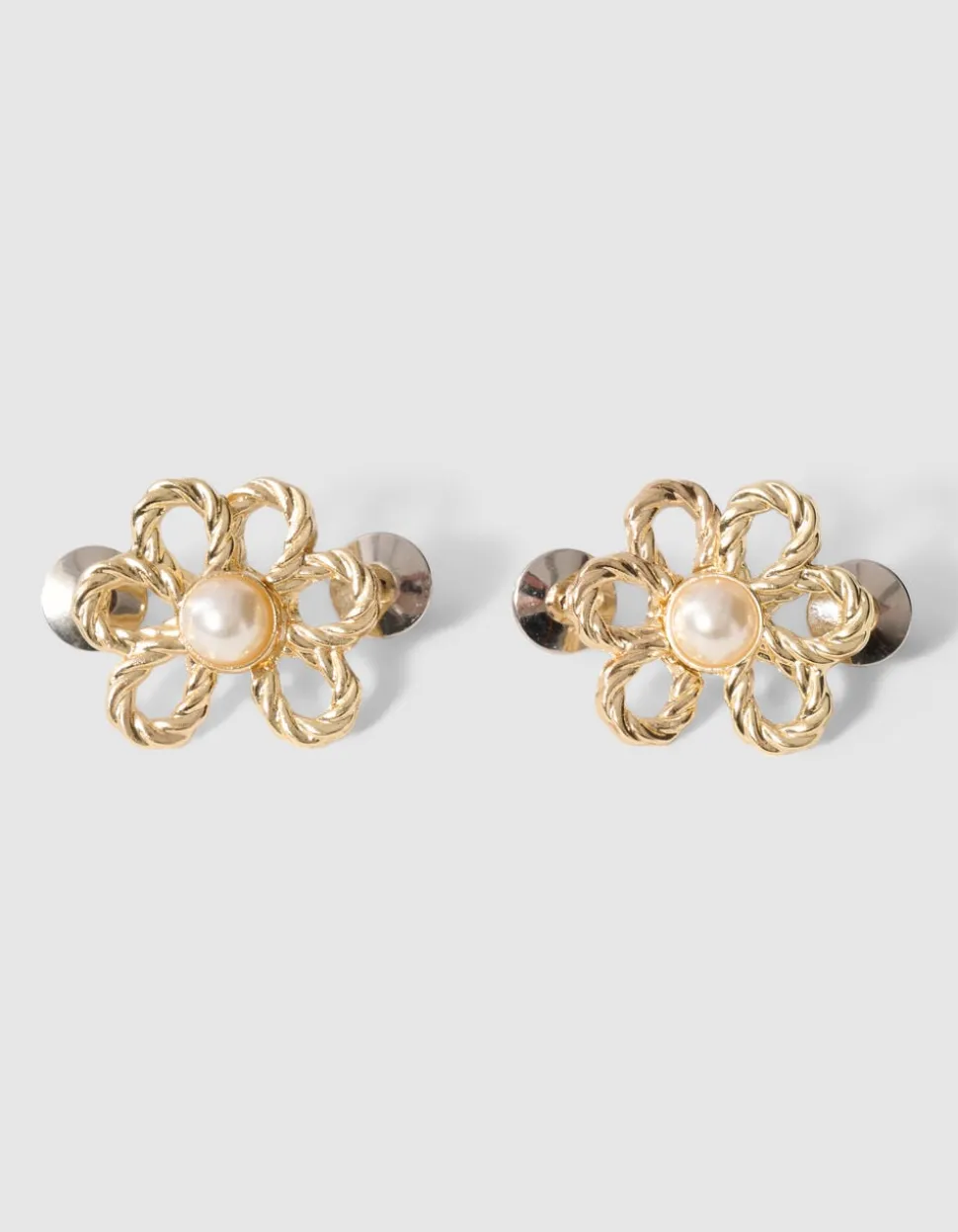 Flower Jeans Pins Goud