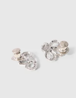 Flower Jeans Pins Zilver